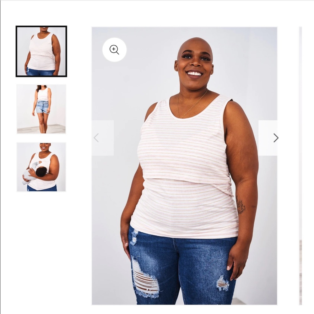 Latched Mama Ribbed Nursing Tank NWT